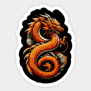 MAJESTIC DRAGON | GOLDEN LUNAR Sticker